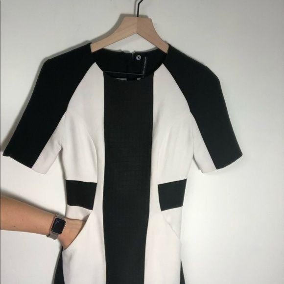 Walter Baker Black Fit Flare pockets career dress - Picture 4 of 8